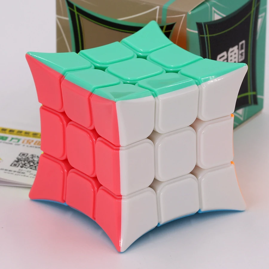 Puzzle Magic Cube Hungarian Yongjun Concave Puzzle 3x3x3 Cubo Magico Stickerless Professional Kids Educational Logic Game Toys