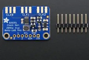 Clock Generator Breakout Board, Desenvolvimento Arduino, 8KHz a 160MHz, 2045, Si5351A