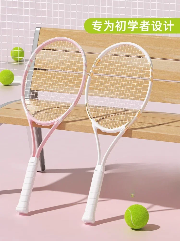 Tennis Racket Beginner College Student Novice Adult Rebound Trainer Full Carbon Single Play Single Tennis Girl