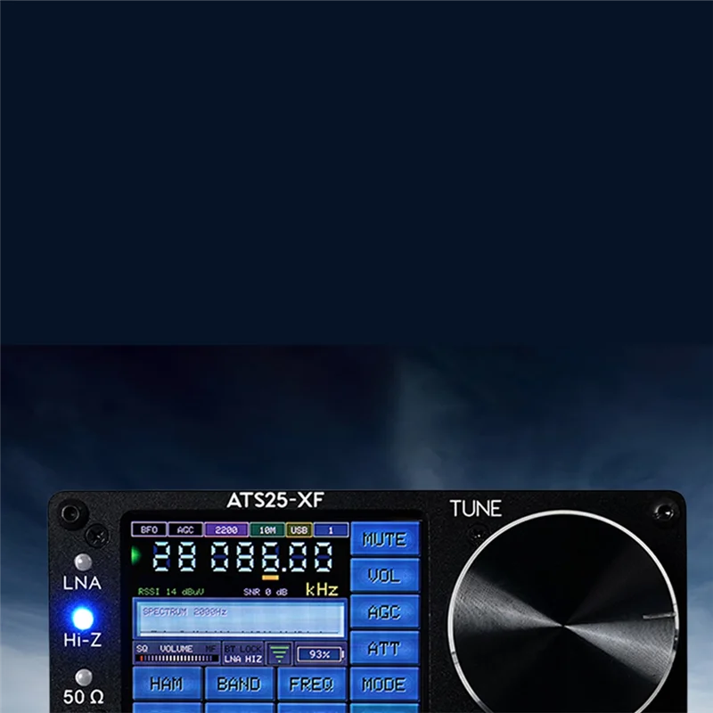 B04B-Receptor de rádio completo ATS25-XF FM LW SW CB MW WIFI 2.8 Polegadas TFT LCD Touch Screen Rádio portátil de banda completa