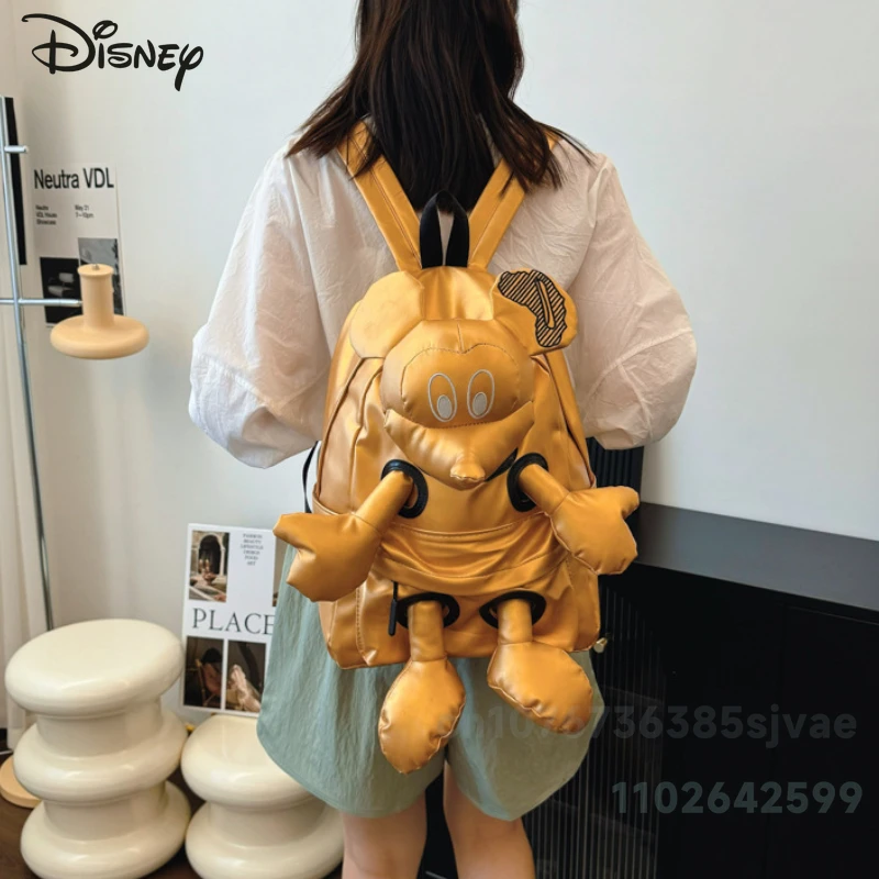 Mickey New Women's Doll Backpack Fashionable High Quality 3D Doll Bag Cartoon Versatile Large Capacity Multifunctional Backpack