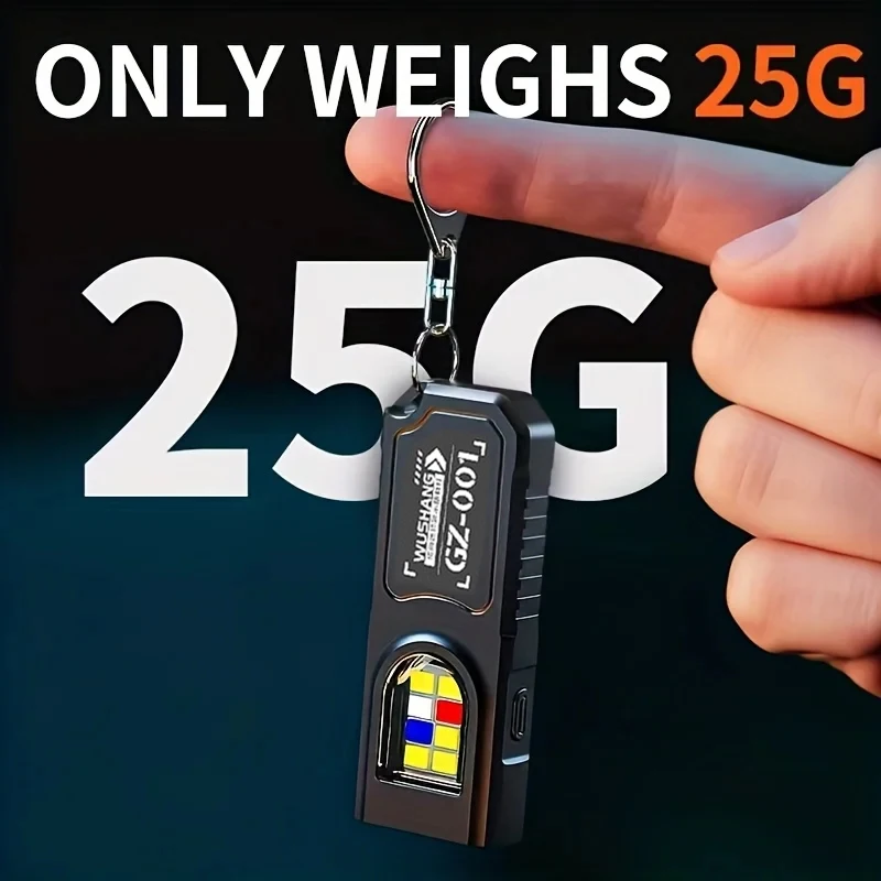 Portable Keychain LED COB Flashlight USB Rechargeable Torch with Pen Clip Powerful Mini Outdoor Working Lantern with Magnetic