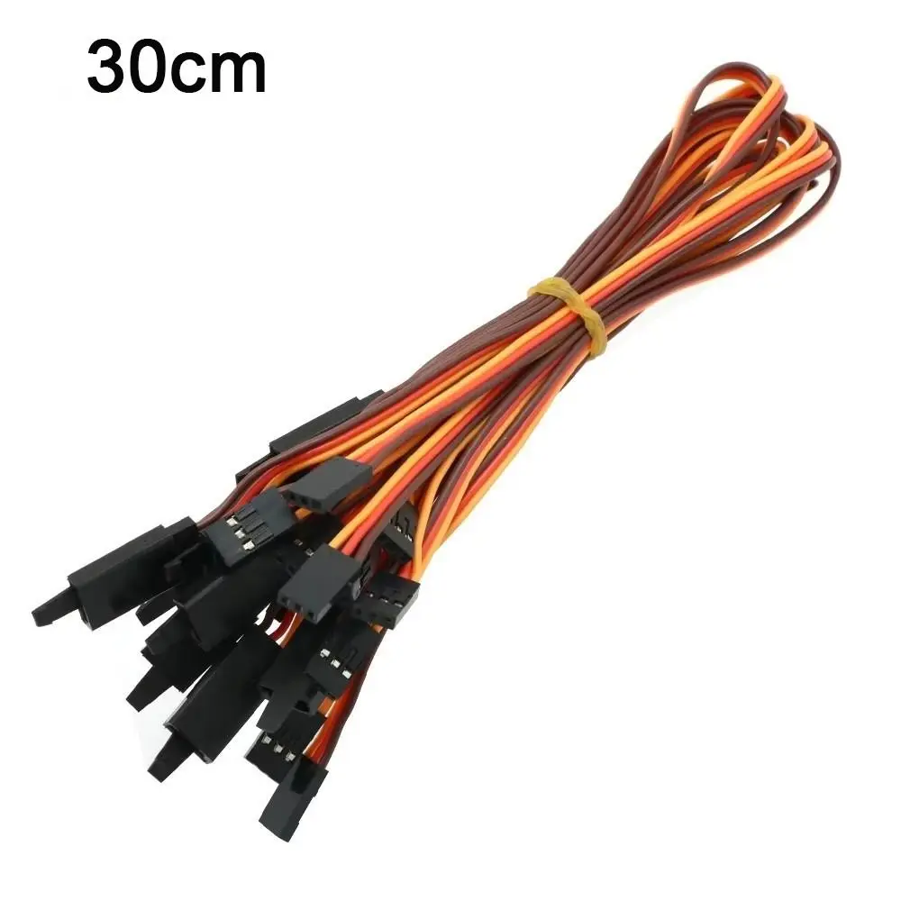 5Pcs Anti-loose Servo Extension Cable Anti-interference Adapter Plug Servo Lead Wire Male to Female Flexible Connection