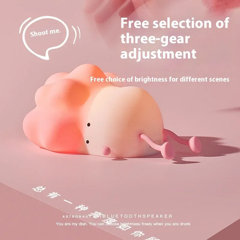 60 قطعة/السلع جديد صغير حفلة الخضار بات جو الكرتون ضوء غرفة نوم لينة ضوء النوم حماية العين سيليكون ليلة مصباح