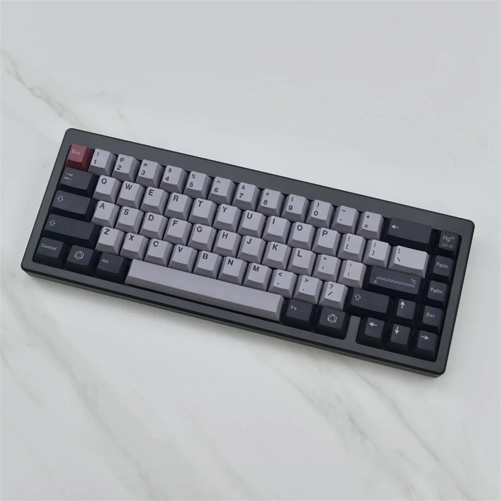 Conjunto de teclas de mercúrio com 129 teclas, teclas de perfil cereja, sublimação de tinta, pbt, para teclado mecânico mx, jogos, escritório