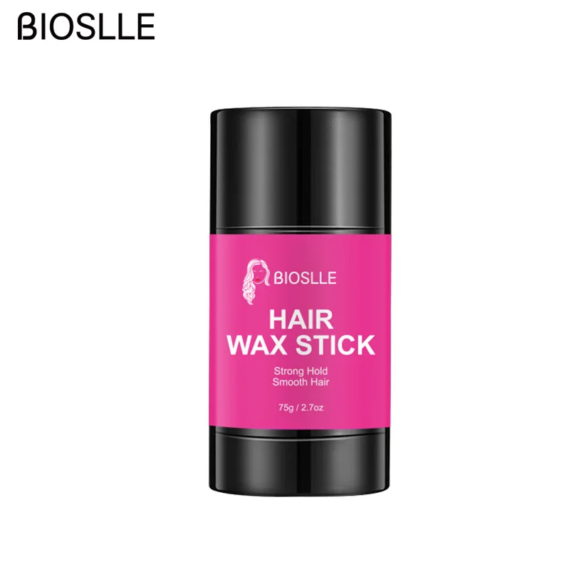 

BIOSLLE 75g 2.7oz Natural Vegan Finishing Flyaway Gel Slick Strong Hold Hair Styling Rolling Hair Wax Stick