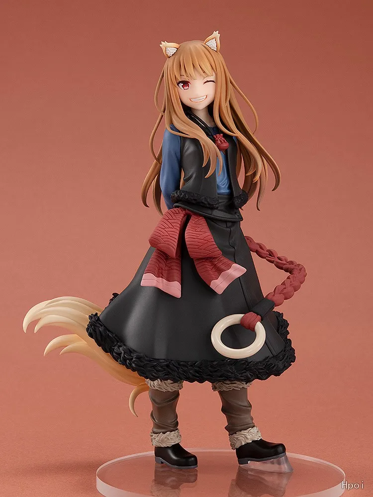 17cm anime holo figura ookami para koushinryou comerciante encontra o sábio lobo suporte modelo brinquedo presente coleção aciton figura pvc