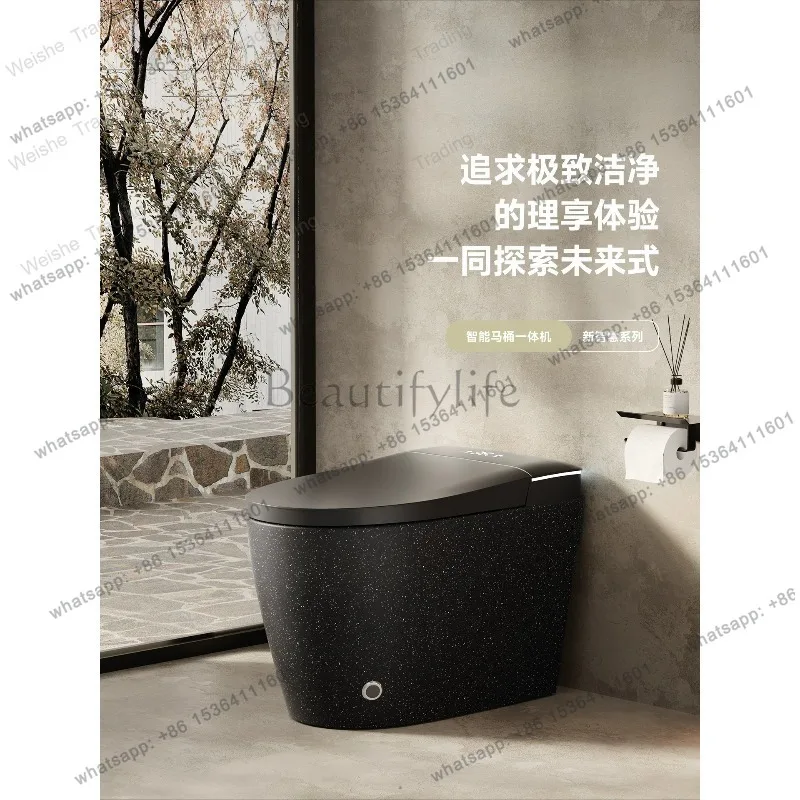 Retro smart toilet has no water pressure limit, fully automatic flip seat is hot