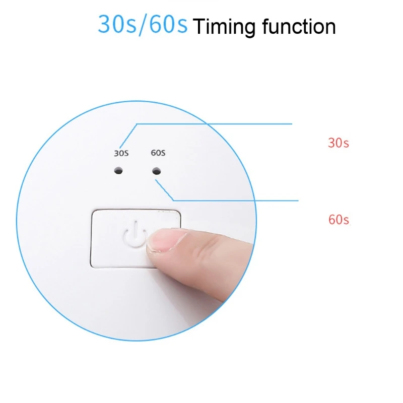 A2UD Lente che cambia colore Tester UV Rilevatore lenti fotocromatiche Misuratore occhiali anti-blu-ray con 15 luci a LED
