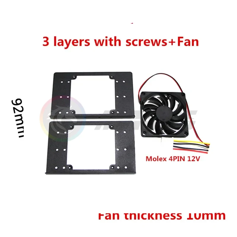 3.5'' Hard Disk Mounting Bracket Desktop Computer Case Mechanical HDD Expansion Double Layer Support 2/3 Layers Holder view 5