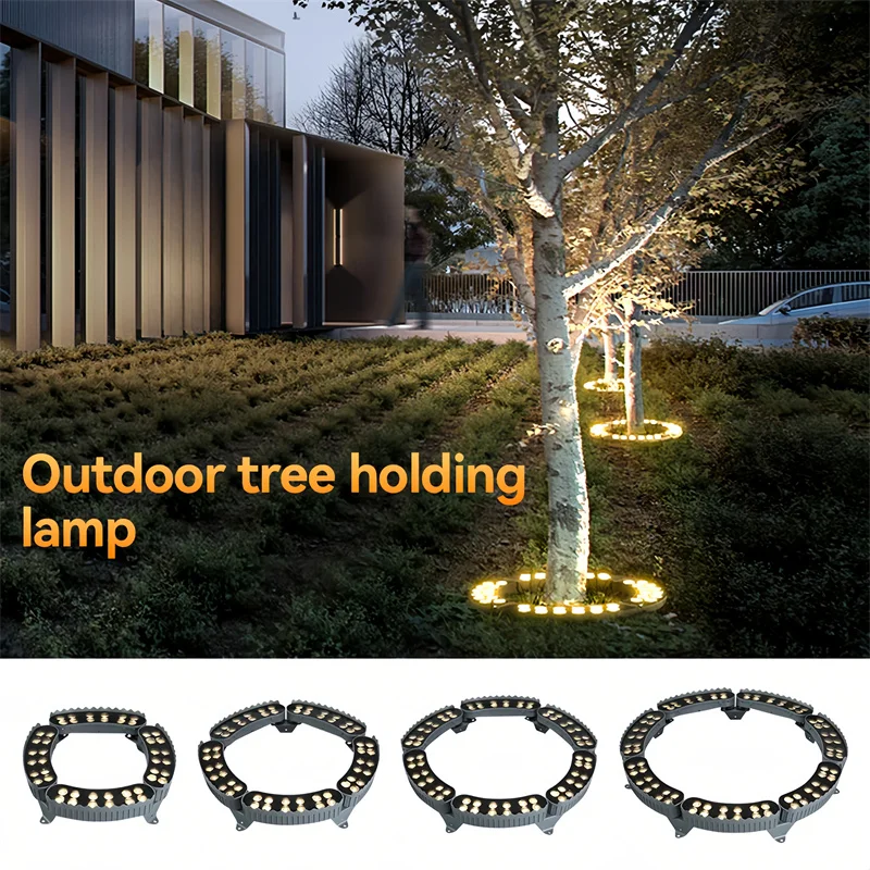 48W Big Tree Big Pillar Lighting Park Scenic Spotlights Decor IP65 Waterproof Home Yard Tree Up Light Shine Tree Lights Patio