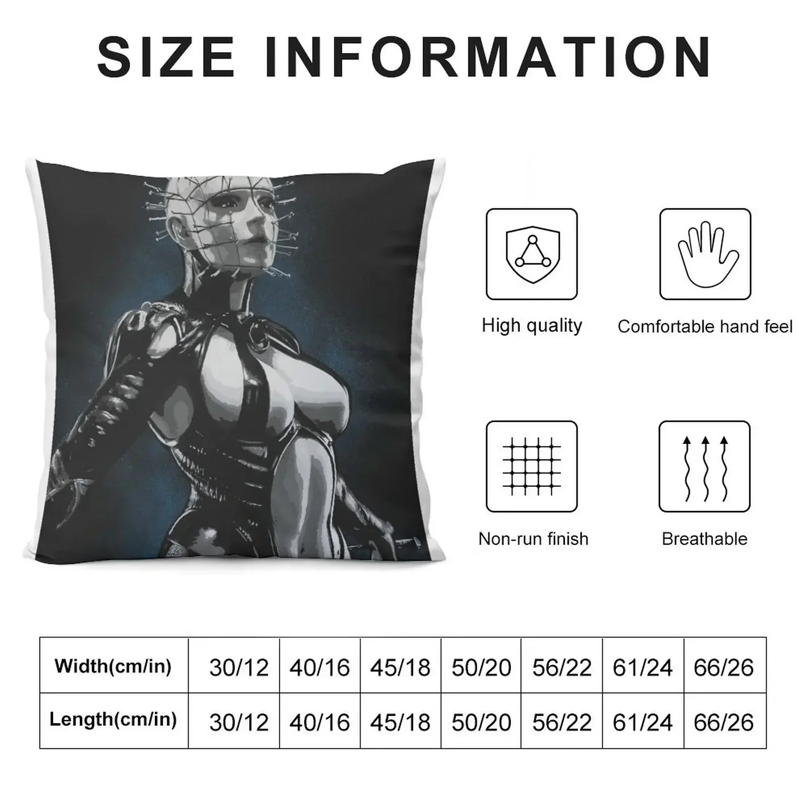 Hellraiser - Hell Priestess Throw Pillow Cushions Cover Sofa Cover Bed pillowcases Pillow Case pillow