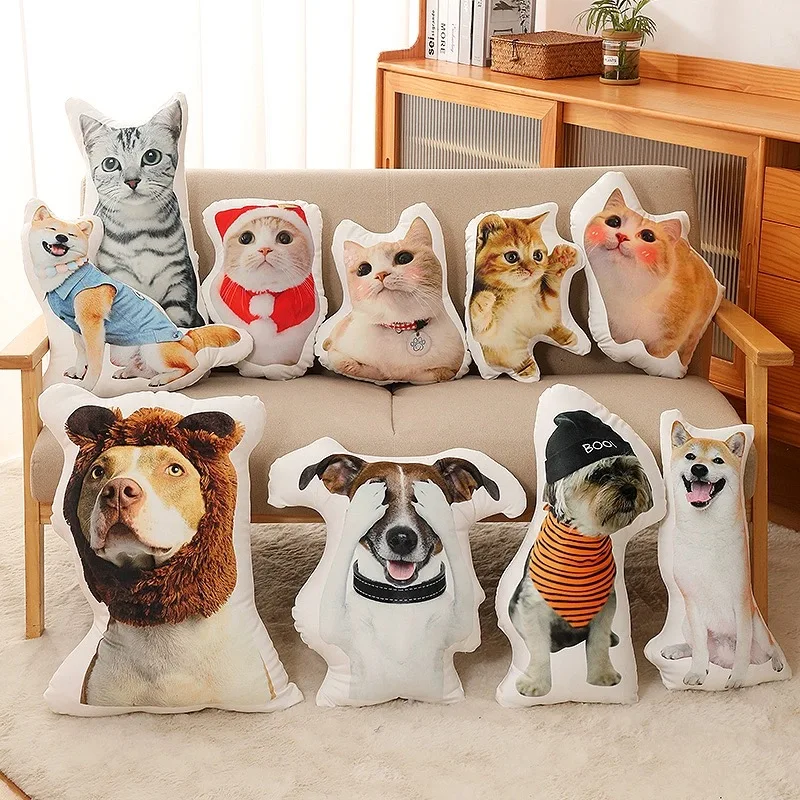 Almohada personalizada con forma de gato