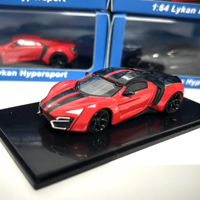 SCA Smallcarart Lykan HyperSports-Auto im Maßstab 1:64, Legierungsautomodell, Klassiker, Souvenir für Erwachsene, Geschenk, statische Anzeige
