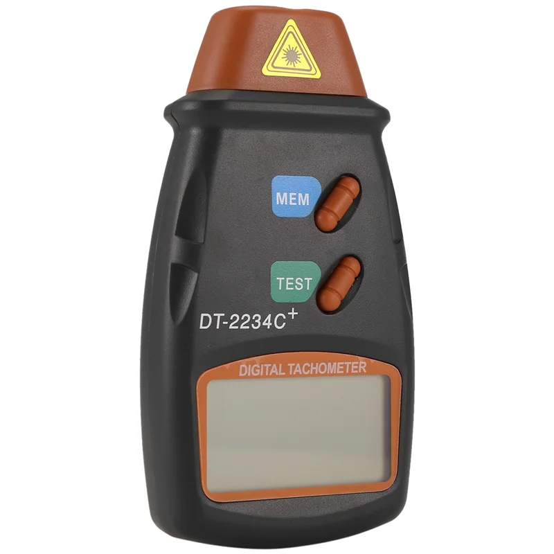 【Today-Only!】Digital Tachometer Rpm Meter Non-Contact 2.5Rpm-99999Rpm Lcd Display Speed Meter Dt2234c Tester Speed