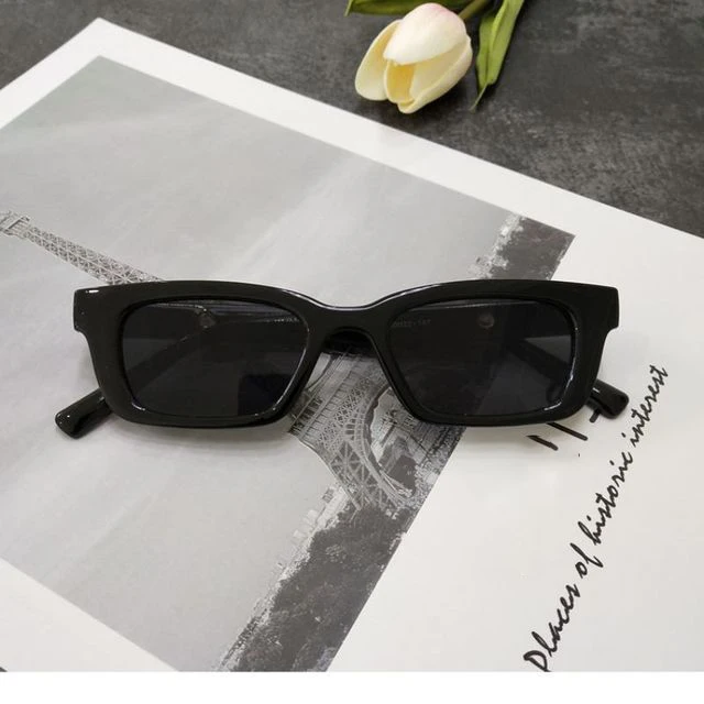 Rectangle Vintage Sunglasses Designer Retro Sun Glasses Female Lady Eyeglass Cat Eye Sunglasses