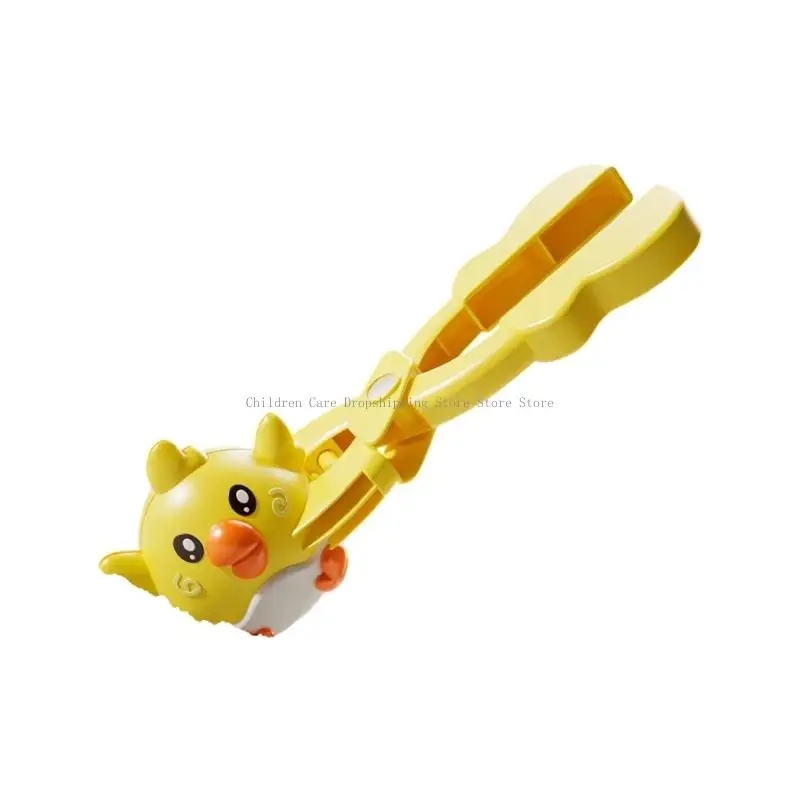 만화 모양 눈덩이 제조기 편안한 사용을위한 눈사람 클립 가족 어린이를위한 눈덩이 싸움 야외 눈 싸움 재미