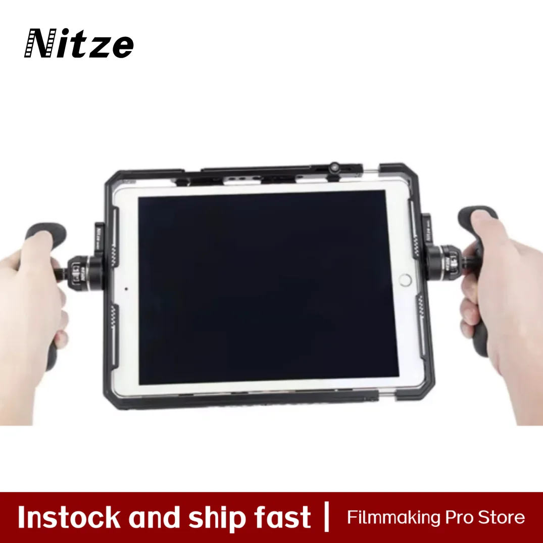 Nitze Camera Handle Left and Right Side Handle with ARRI Rosette for Monitor Smartphone Camera Cages