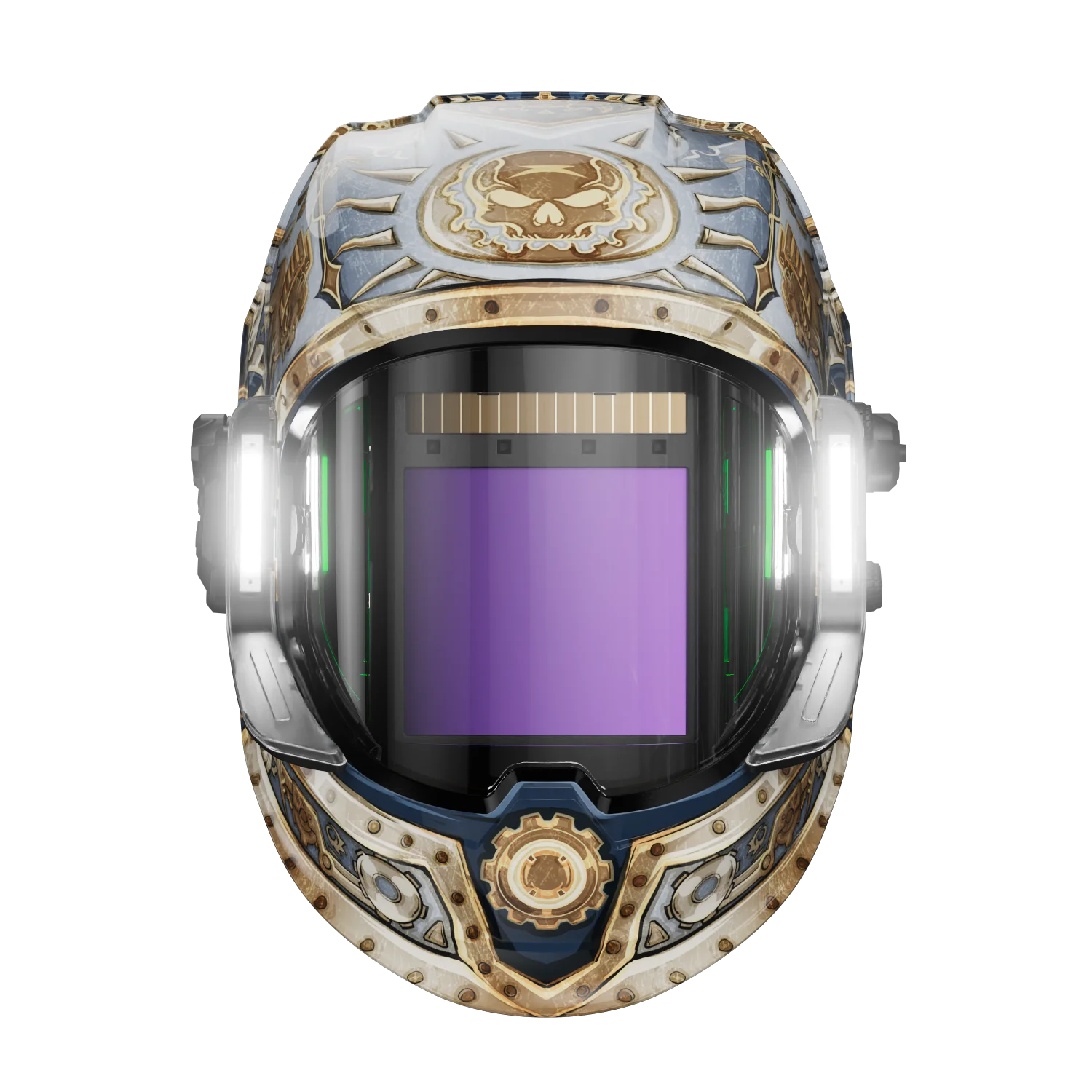 

ANDELI 2 LEDS 4 LEDS 3.5 Hours Auto Darkening Welding Helmet Large Screen 180 View True Color Solar Welder Helmet