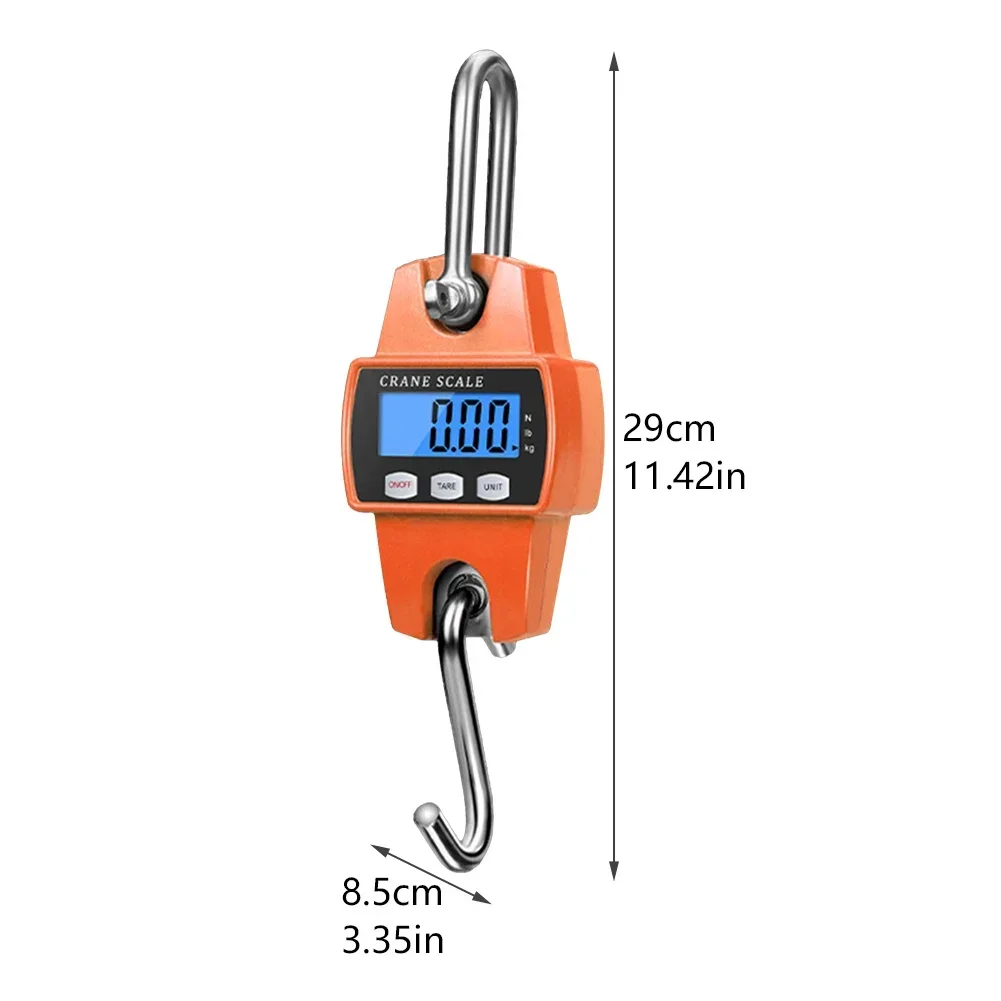 300 KG Metal Battery Powered LCD Screen Balance Mini Portable Pocket Crane Digital Display Electronic Hanging Scale Assemble