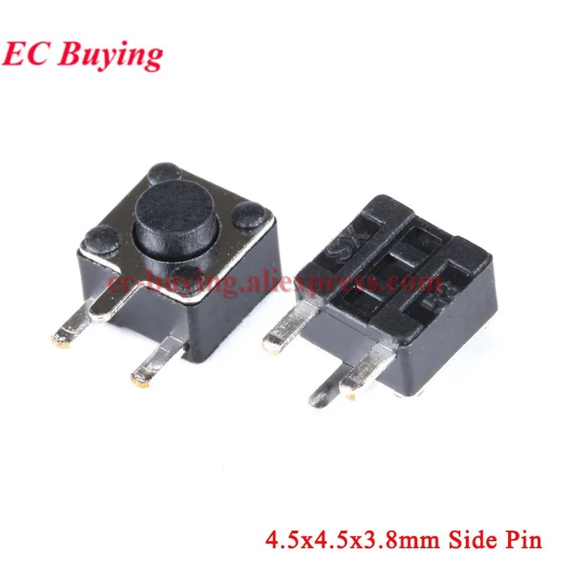 20Pcs-100Pcs 4.5x4.5x5mm 4.5x4.5x3.8mm 5MM 3.8MM Mini Tact Push Button Switch Micro Momentary Tactile Switches SMD DIP 4PIN 12V