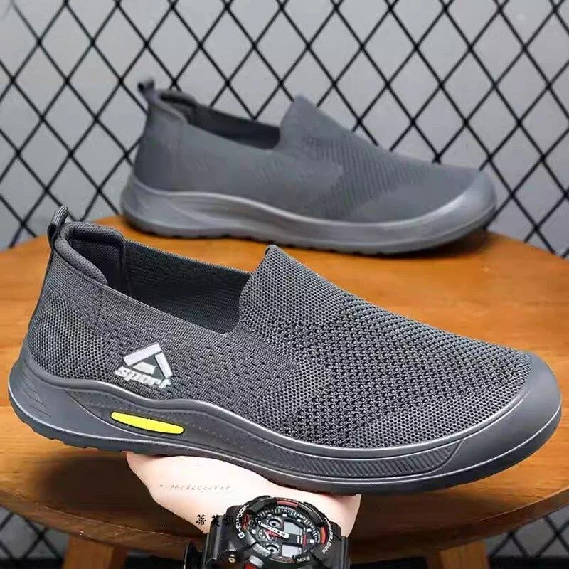 

Spring Summer New Style Lightweight Soft Bottom Men's Slip-On Sports Shoes Breathable Anti-Slip Dad Shoes Beijing Cloth Shoes