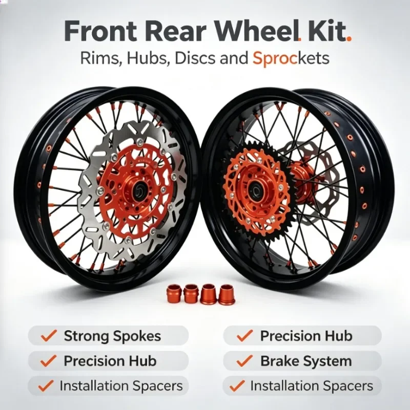 17 Inch Fit EXC 2025  Accepted Color Supermotard Wheels Rims Set (contact Customer Service for Size When Placing An Order)