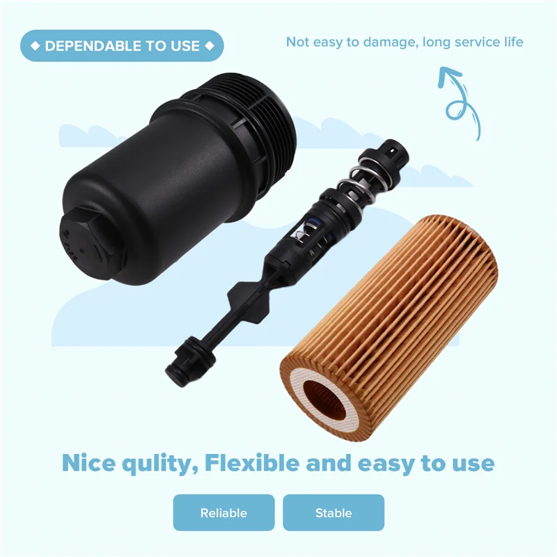 

Комплект корпуса масляного фильтра ABQB для VW Jetta Passat Golf Tiguan Q5 A4 A6 06L115678Q 06L115401J 06L115562B