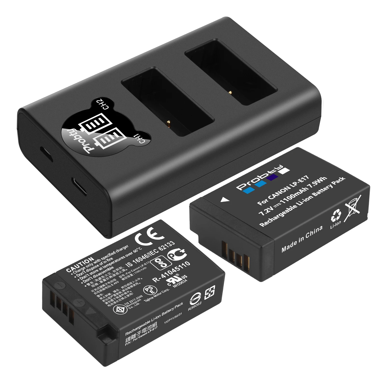 1100mAh LP-E17 Full Decoder Battery For CANON EOS RP/R8/R10/EOS M3/M5/M6/M6 MARK 2/200D/200D MARK 2/750D/760D/800D/850D/77D