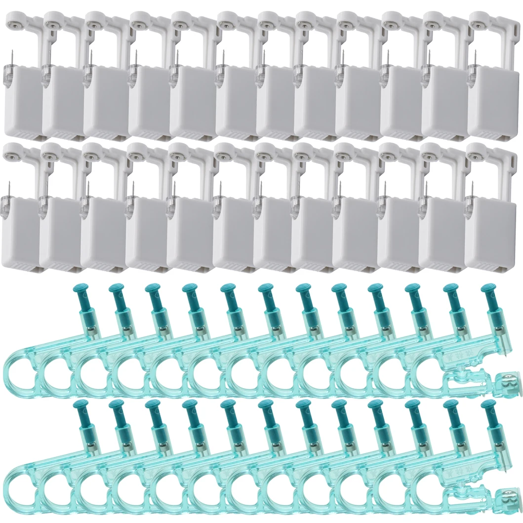 20 Pz Usa E Getta Pistola Per Penetranti Dell'orecchio Pistole Kit Disinfettare Orecchino di Sicurezza Cartilagine Penetrante Della Vite Prigioniera Clip Al Naso Gioielli Per Il Corpo Piercer Strumento