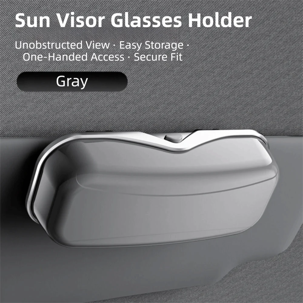 

Premium Car Visor Glasses Case Flocking Inner ABS Auto Sunglasses Organizer Shock-proof Anti-Scratch Car Sunglasses Holder