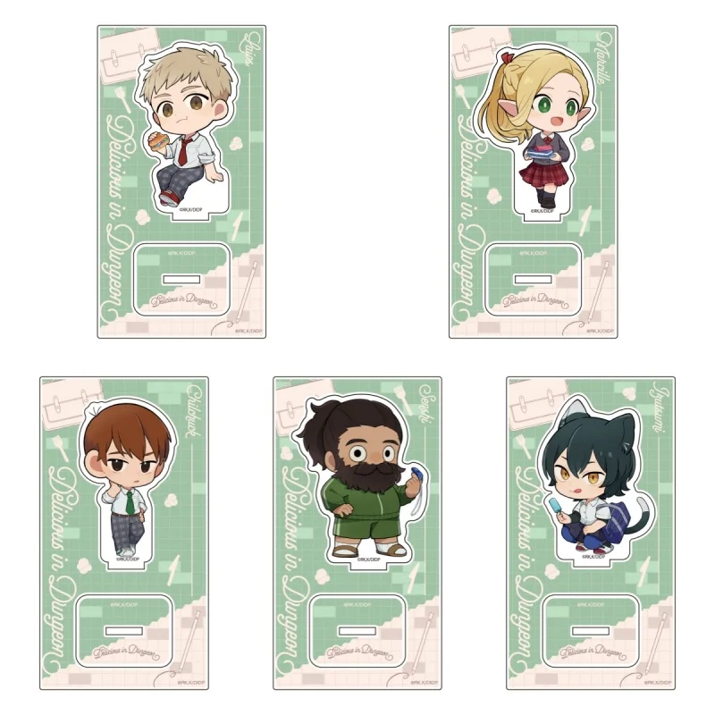 Delicious In Dungeon Anime Cosplay Ornaments Laios Touden Falin Toden Figure Stand Cuteness HD Acrylic Stand Standing Keychain