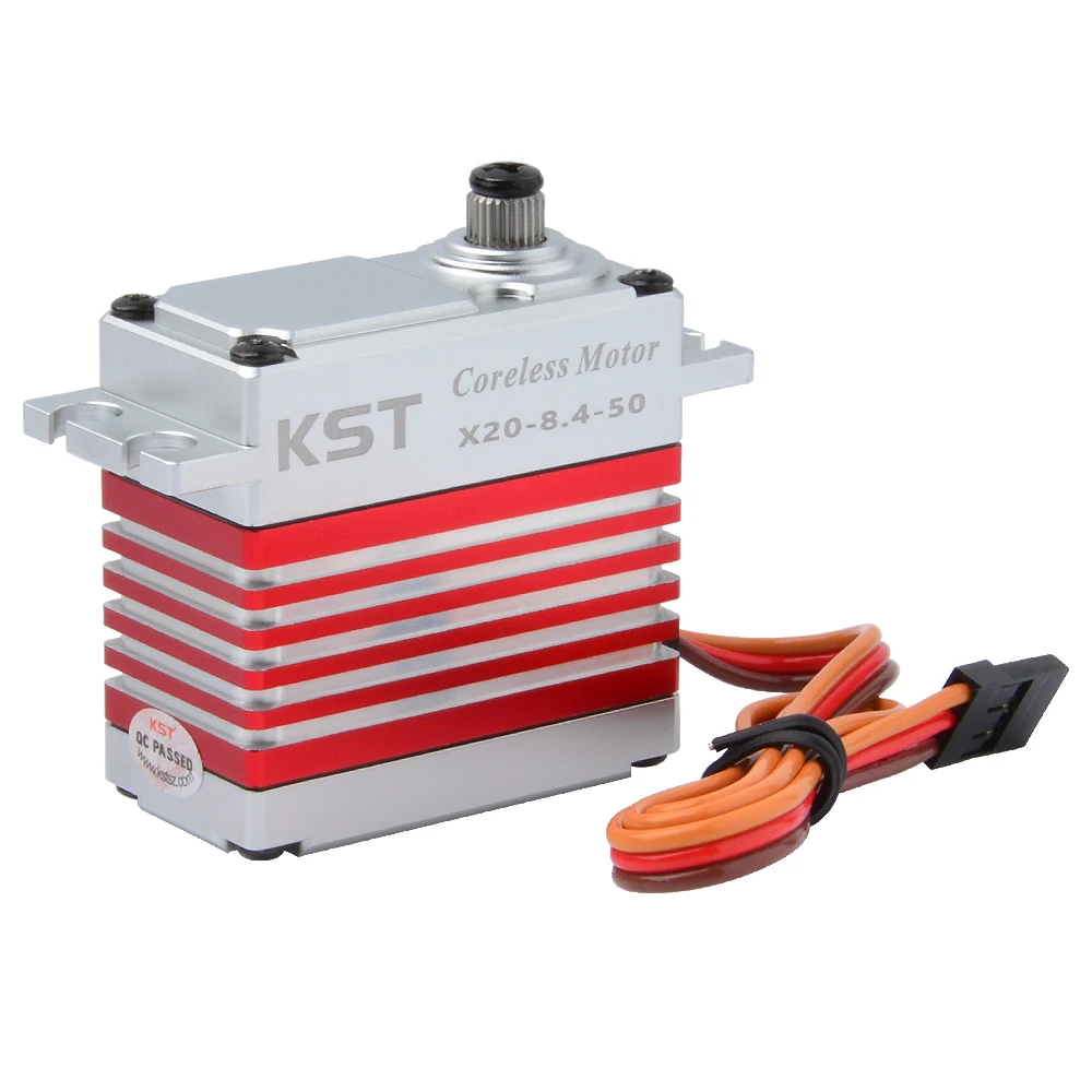 KST X20-8.4-50 V8.0 0.15sec 45kg Brushless Metal Gear Digital Servo For Large Scale RC Plane 1/8 1/10 On-road Off-road RC Car