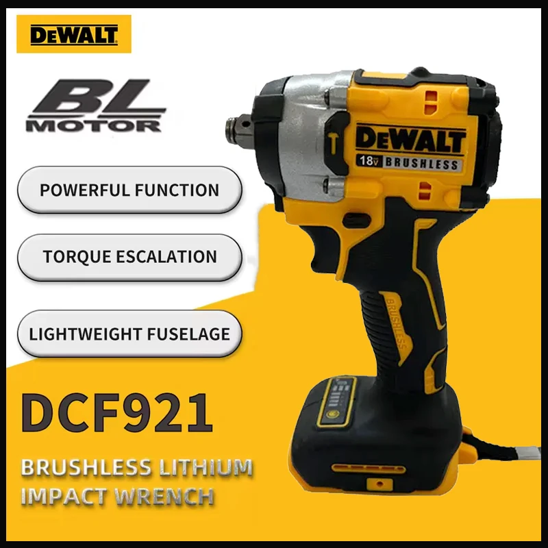 

DEWALT DCF921 ATOMIC 20 В MAX Аккумуляторный ключ Аккумуляторный ударный ключ 1/2 дюйма Ключ для зарядки с переменной скоростью DCF921N с аккумулятором