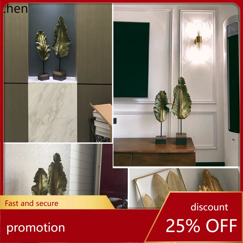 

HXL Housewarming Opening Gift Lucky Banana Leaf Living Room Large Ornament Simple Entrance Decoration
