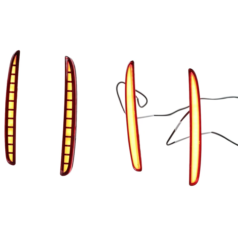 

A76T-2 шт. для Honda Civic Hatchback 2016-2018: Многофункциональный светодиодный задний бамперный фонарь, задний противотуманный фонарь, автолампа, стоп-сигнал, отражатель