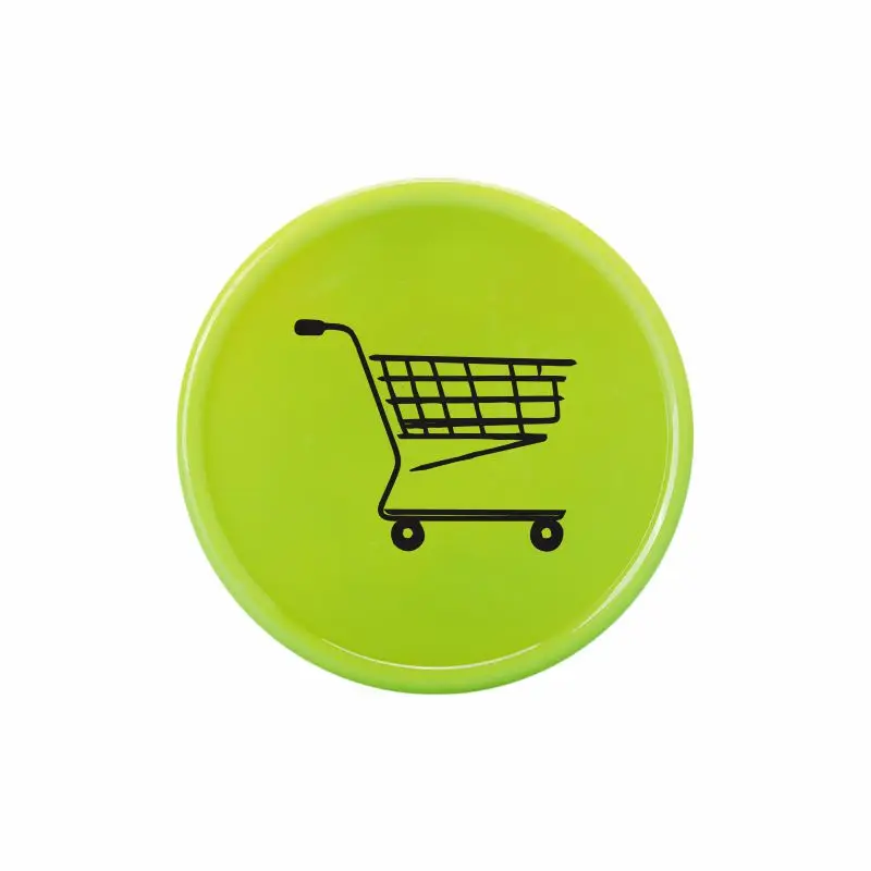 

500 PCS 25MM Custom Shopping cart Plastic Tokens feature any designs on both sides