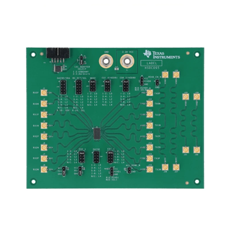 TopElec DS320PR810-SMP-EVM Evaluation Board for DS320PR810 with High-Speed Signal Conditioning, PCIe Signal Integrity Test