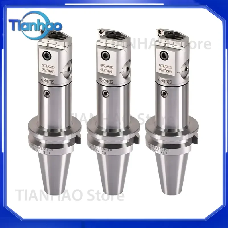 SDJ Fine Boring Head High Precision BT40 Tool Holder Boring Cutter for Small Hole Boring for CNC Milling Machine Bore Tools