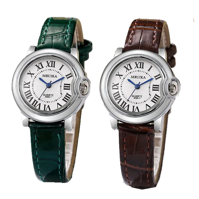Top Brand Luxury Women's  Rome Dial Quartz Watches Fashion Lady Leather Strap Wristwatch Love Gift Relógio Feminino Dropshipping