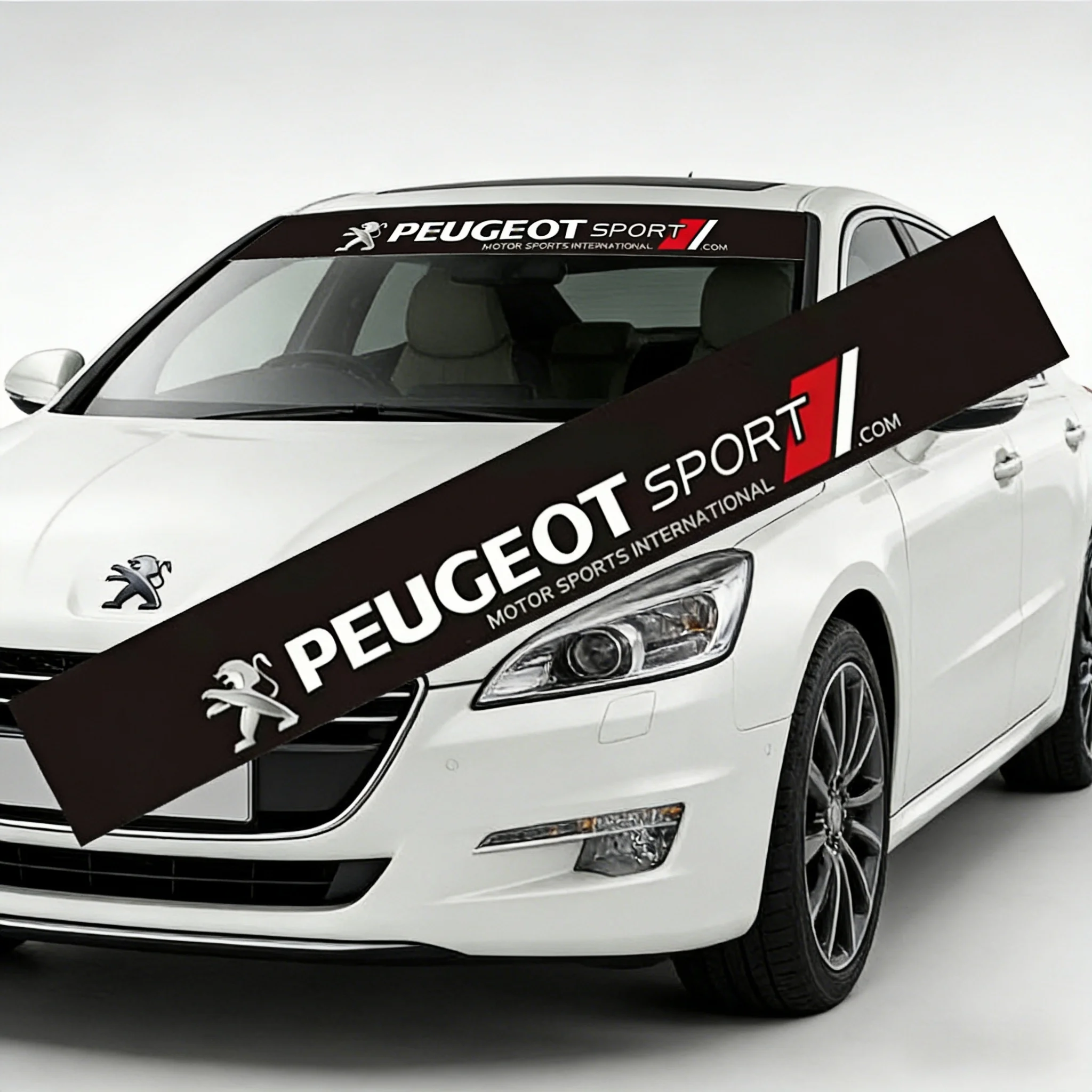 Pegatina Decorativa para Parabrisas Peugeot Sport, para Peugeot 206, 207, 208, 307, 308, 408, 508, 2008, 3008, 5008, Rifter, Expert, Decoración para Automóvil