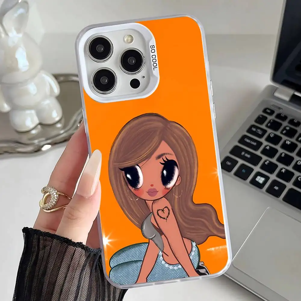 K-Karol G Tropicoqueta Phone Case For iPhone 16,15,14,13,12,11,Mini,Pro,E,MAX White Candy Matte Shockproof Cover