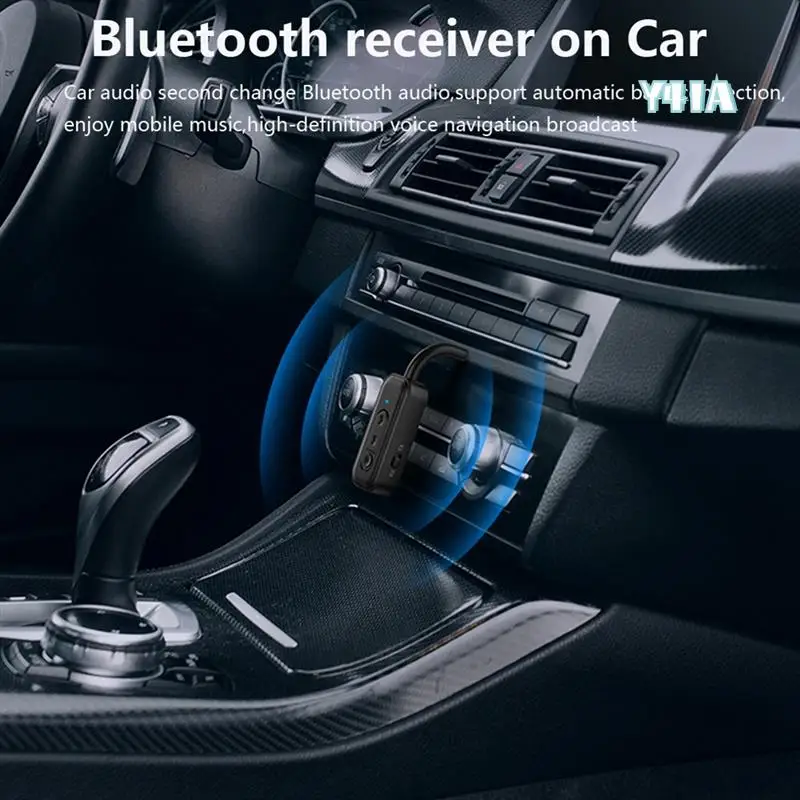 Bluetooth 5.3 Audio Receiver Transmitter Aux Wireless Stereo Music Adapter TF Card Player Handsfree For Car TV PC-Y41A