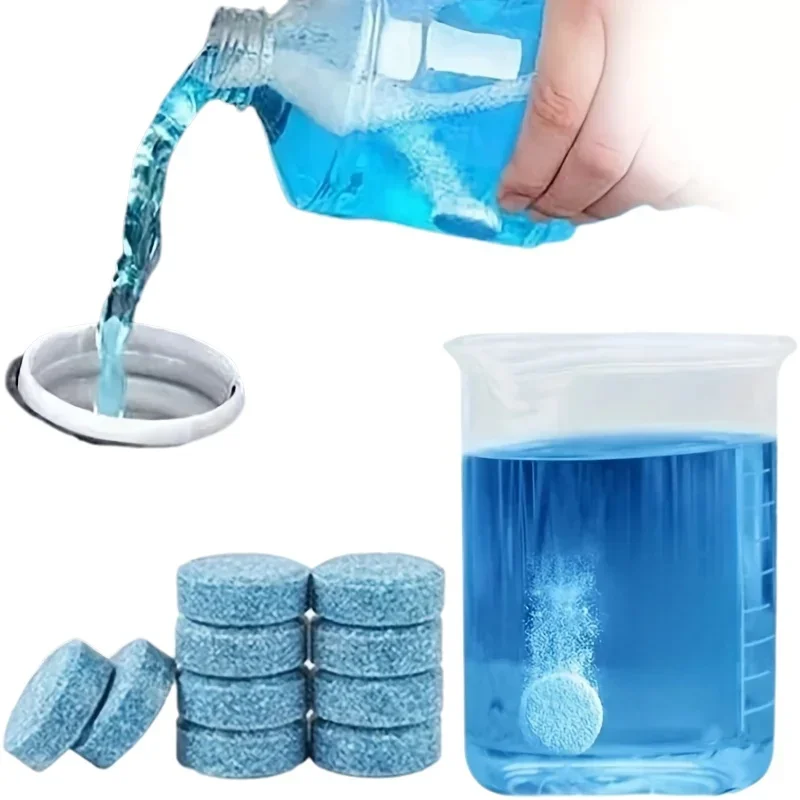 Effervescent Tablets Car Windshield Cleaner - Highly Concentrated Car Wiper Glass Cleaner That Reduces Friction and Protects