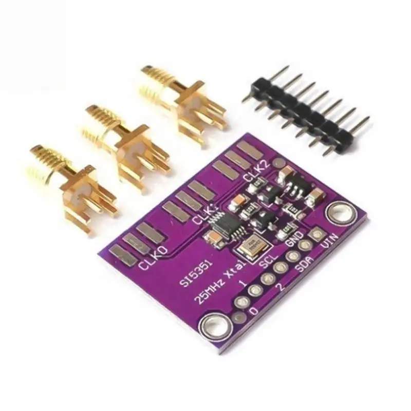 1 Set Signal Generator Clock 8KHz-160MHz DC 3V-5V CJMCU-5351 Si5351A Si5351 I2C Clock Generator Breakout Board Module