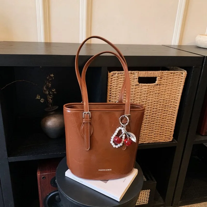 

Прочная кожаная сумка-мессенджер премиум-класса в классическом винтажном стиле, элегантная повседневная сумка-тоут, модная и практичная женская сумка