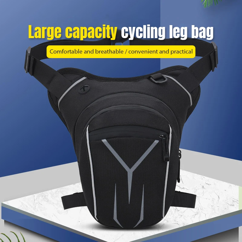 Sac de jambe de moto étanche pour homme, sac de messager, sac de sport tactique multifonction, équipement d\'équitation
