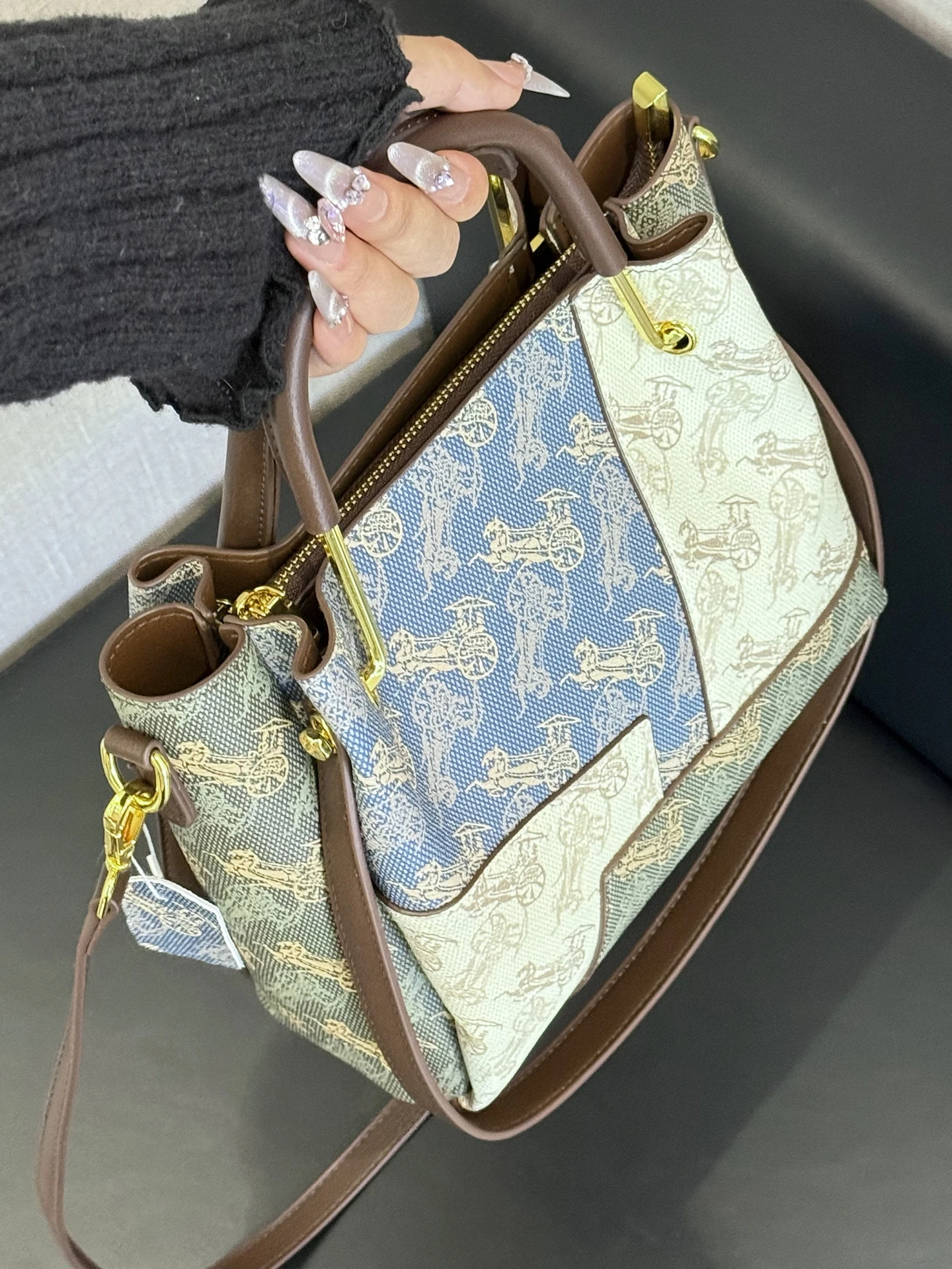 ciyah-retro-floral-print-bucket-bag-large-capacity-women's-handbag-fashionable-trendy-shoulder-bag-handbag-leather-purse