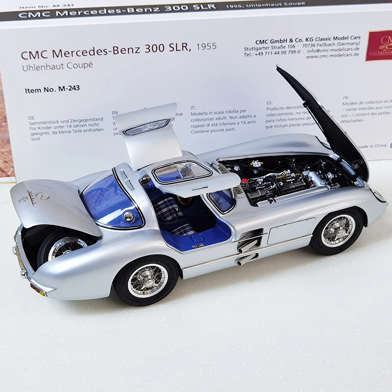 CMC 1:18,300SLR Uhlenhout red inside Blue inside alloy car model collection gift for friends and relatives M-243