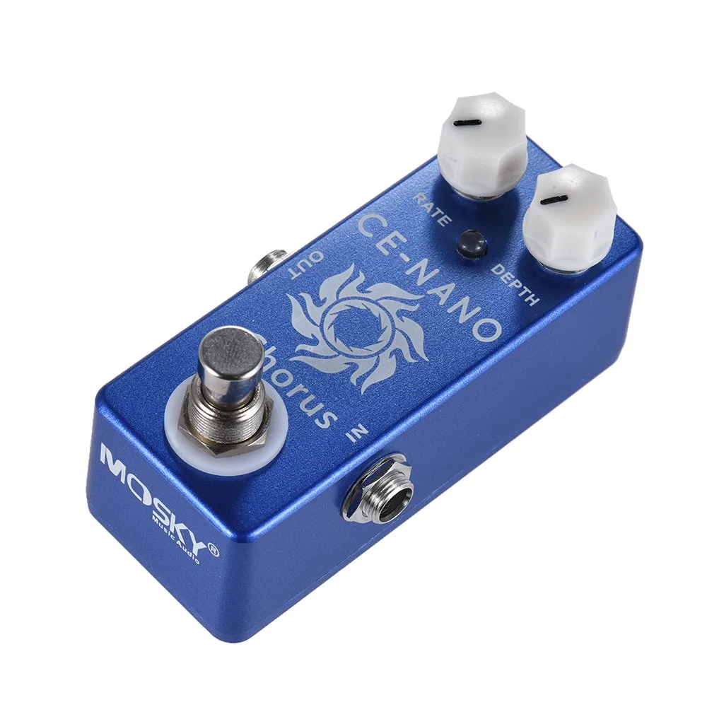 MOSKY Effects Processors CE-NANO CHORUS Electric Guitar Chorus Effect Pedal Full Metal Shell True Bypass for Bass Guitar Ukulele